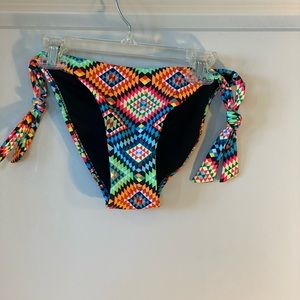 Vibrant Multicolor Geometric Bikini Bottom